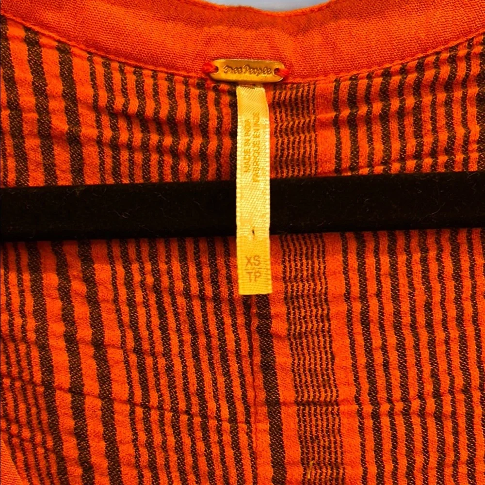 Free People Orange Maxi Dress